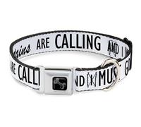 Dog Collar Bone THE MOUNTAINS ARE CALLING AND I MUST GO/Mountains Outline White/