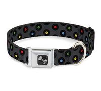 Dog Collar Bone Vinyl Records Gray/Black/Mutli Color WIDE-Large 20-31"
