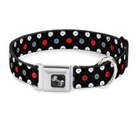 Dog Collar Bone Vinyl Records Stacked Black/Gray/Red/White Large 15-24"