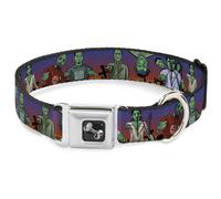 Dog Collar Bone Walking Zombies WIDE-Large 20-31"