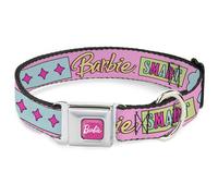 Dog Collar BRAJ-BARBIE Script Signature Full Color Hot Pink/White BARBIE SMART B