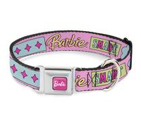 Dog Collar BRAJ-BARBIE Script Signature Full Color Hot Pink/White BARBIE SMART B
