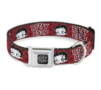 Dog Collar BTH-BETTY BOOP Title Logo Full Color Black/White BETTY BOOP Face and