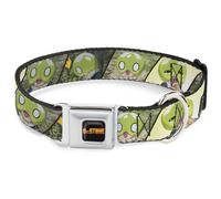 Dog Collar CDSA-DR. STONE Title Logo Full Color Black/Orange DR. STONE Title Log