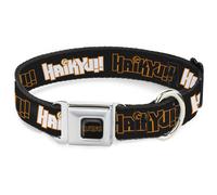 Dog Collar CHKB-HAIKYU Title Logo Full Color Black/Orange HAIKYU Title Logos Bla
