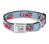 Dog Collar CKB-DIET COKE Logo Full Color Light Gray DIET COKE Logo Light Gray/Bl