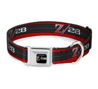 Dog Collar CMS-1969 Camaro Z/28 Emblem Full Color Black/Silvers/Red 1969 Camaro