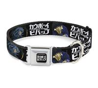 Dog Collar COR-COWBOY BEBOP Title Logo Full Color Black/White COWBOY BEBOP Spike