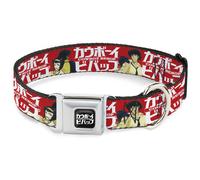 Dog Collar COR-COWBOY BEBOP Title Logo Full Color Black/White COWBOY BEBOP Spike