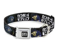 Dog Collar COR-COWBOY BEBOP Title Logo Full Color Black/White COWBOY BEBOP Spike