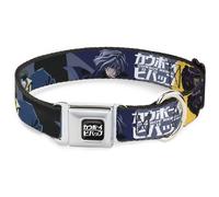 Dog Collar COR-COWBOY BEBOP Title Logo Full Color Black/White COWBOY BEBOP Spike