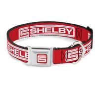 Dog Collar CSAN-Carroll Shelby CS Racing Logo Full Color Red/White Carroll Shelb