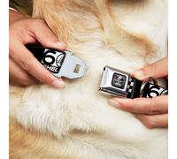 Dog Collar CSV-SHELBY Tiffany Split Full Color Black/White SHELBY 60 YEARS SINCE