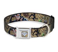 Dog Collar CWG-Catwoman Diamond Full Color Tans CATWOMAN-NINE LIVES OF A FELINE