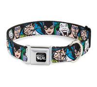 Dog Collar DCEB-DC COMICS FOREVER EVIL Logo Black/Silver Justice League Villains