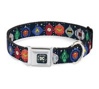 Dog Collar DCFT-DC Comics Holiday Logo Full Color Black/White DC Comics Justice