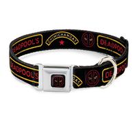 Dog Collar DPCZ-Deadpool Logo Outline Full Color Black/Red/White DEADPOOL'S CHIM