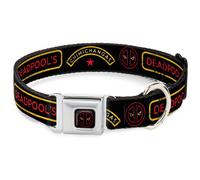 Dog Collar DPCZ-Deadpool Logo Outline Full Color Black/Red/White DEADPOOL'S CHIM