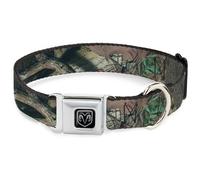 Dog Collar DR-Ram Black/Silver Mossy Oak Break-Up Infinity WIDE-Small 13-17"