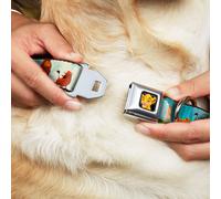 Dog Collar DYAC-Simba2 CLOSE-UP Full Color Lion King Simba, Pumba & Timon Growin