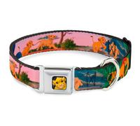 Dog Collar DYAK-Simba Full Color Lion King Simba & Nala Growing Up Scenes Small
