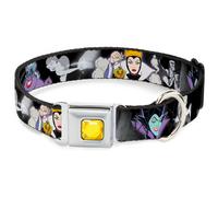 Dog Collar DYAV-Princess Gem CLOSE-UP Full Color Yellow Villains Hexing Princess