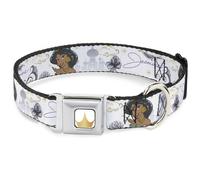 Dog Collar DYAZA-Disney Princess Crown Full Color Golds Aladdin Jasmine Palace P