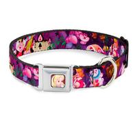 Dog Collar DYBL-Alice Face Full Color Red Alice & the Queen of Hearts Scenes WID
