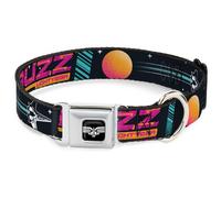 Dog Collar DYBLY-Lightyear Star Command Wings Logo Full Color Black/White BUZZ L