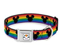 Dog Collar DYBTH-DISNEY Mickey Mouse Pride Ears Icon Full Color White/Multi Colo