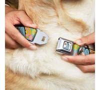 Dog Collar DYCBA-Winnie the Pooh Eeyore Butterfly Pose Full Color White Winnie t