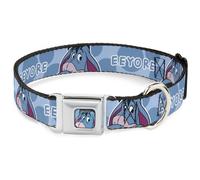 Dog Collar DYCBB-Winnie the Pooh Eeyore Expression Close-Up Full Color Blue Winn