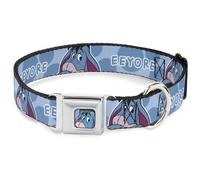 Dog Collar DYCBB-Winnie the Pooh Eeyore Expression Close-Up Full Color Blue Winn