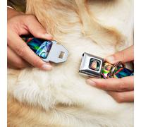 Dog Collar DYCE-Buzz Lightyear Pose2 Full Color Black - Buzz Lightyear Action Po