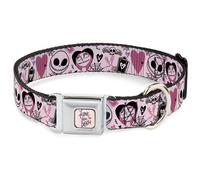 Dog Collar DYCFU-The Nightmare Before Christmas LOVE YOU TO DEATH Full Color Pin