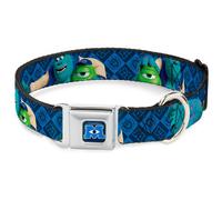 Dog Collar DYDH-Monsters University Logo Full Color Blue/White Monsters Universi