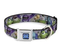 Dog Collar DYDH-Monsters University Logo Full Color Blue/White Monsters Universi