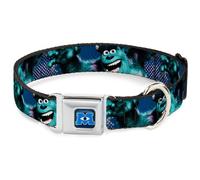 Dog Collar DYDH-Monsters University Logo Full Color Blue/White Sulley Scare Pose