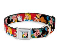 Dog Collar DYEE-Mad Hatter Face Full Color Mad Hatter's Tea Party Poses Medium 1