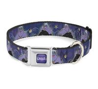 Dog Collar DYFG-URSULA Full Color Purple-Fade/White Ursula 4-Poses/Shells/Ivy/Bu