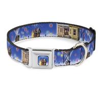 Dog Collar DYFQ-Flying House w/Balloons Full Color Up Carl on Porch/Flying House
