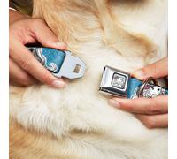 Dog Collar DYFR-Ariel Sketch2 Pose Full Color Blue Ariel Poses/Shells Sketch Blu