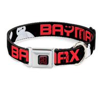 Dog Collar DYGU-BAYMAX Hanko Full Color Black/Red BAYMAX Poses Black/White/Red W
