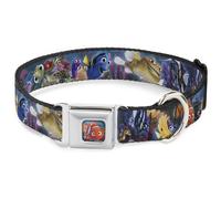 Dog Collar DYHD-Nemo Smiling Full Color Nemo & Friends Group Small 9.5-13"
