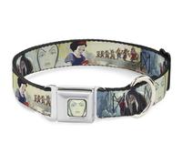 Dog Collar DYHF-Evil Queen Face CLOSE-UP Full Color Snow White/Dwarves/Old Witch