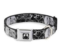 Dog Collar DYHZ-Jack Moon/Oogie Boogie Face Black/Grays Jack & Oogie Boogie Scen