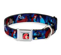 Dog Collar DYP-Ariel CLOSE-UP Full Color The Little Mermaid Ariel & Eric Boat Sc