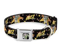 Dog Collar DYXT-Toy Story Buzz Lightyear Running Pose Full Color Black Toy Story