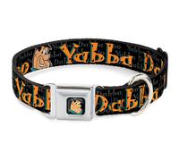 Dog Collar FSE-Fred Face Full Color Black Fred Face/Pose YABBA DABBA DOO Black/G