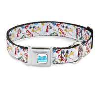 Dog Collar FSMA-FROSTY THE SNOWMAN Logo Full Color White/Blues Frosty the Snowma